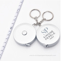 1.5M 60" Silver Keychain Measuring Tape